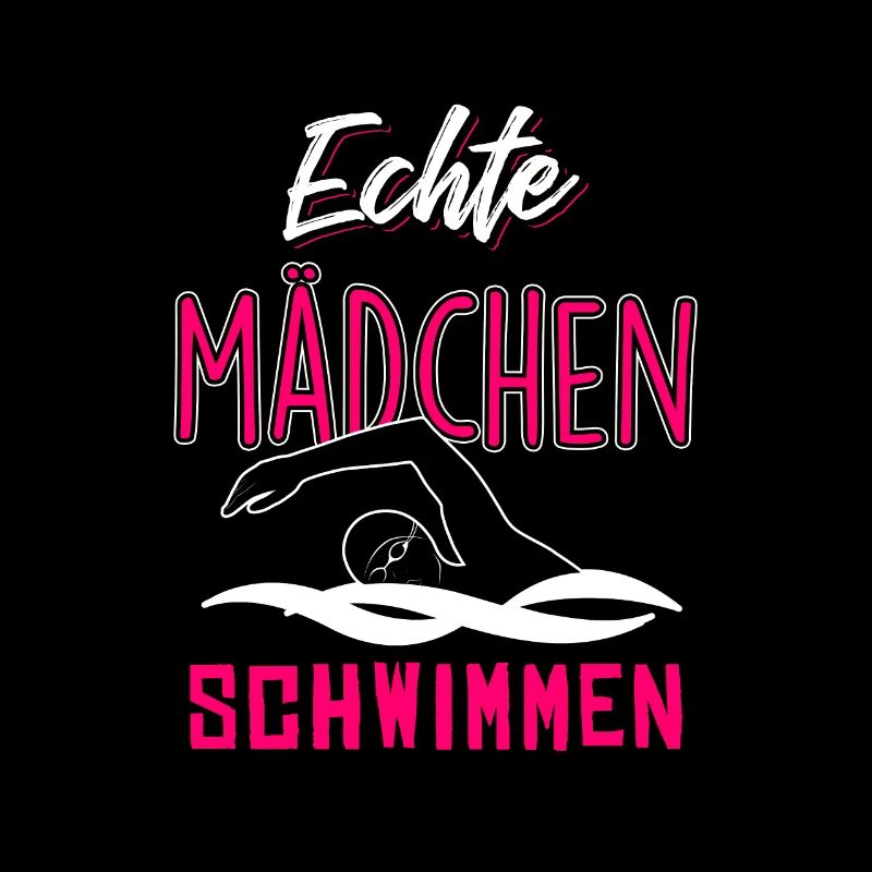 Echte Mädchen schwimmen