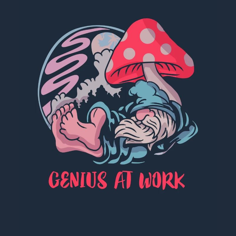 Creative genius: Relaxation under the mushroom