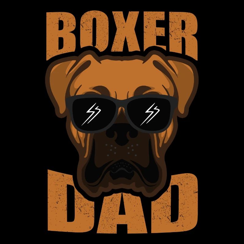 Deutscher Boxer Dad Geschenk Herrchen Hundehalter