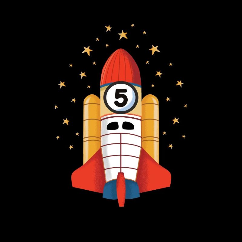 Cadeau de l'espace extra-atmosphérique de 5ème anniversaire de fusée