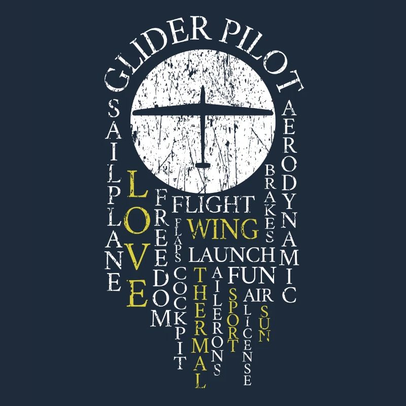 Glider Pilot Retro Gliding Definition Sailing