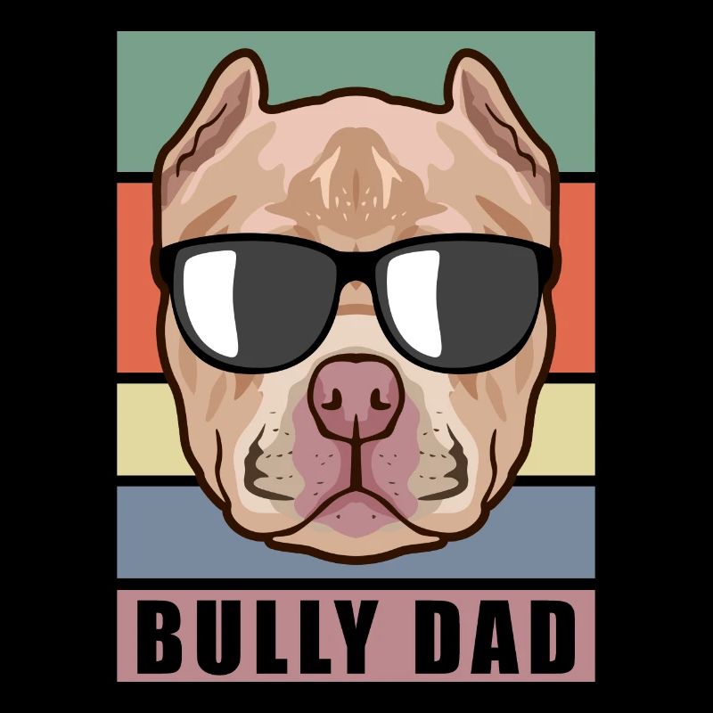 Bully Dad American Bully | Hundebesitzer Geschenk