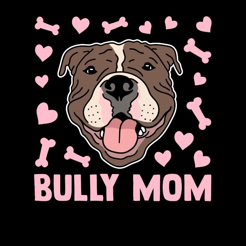 Cadeau de Bully américain propriétaire de chien Bully Mom