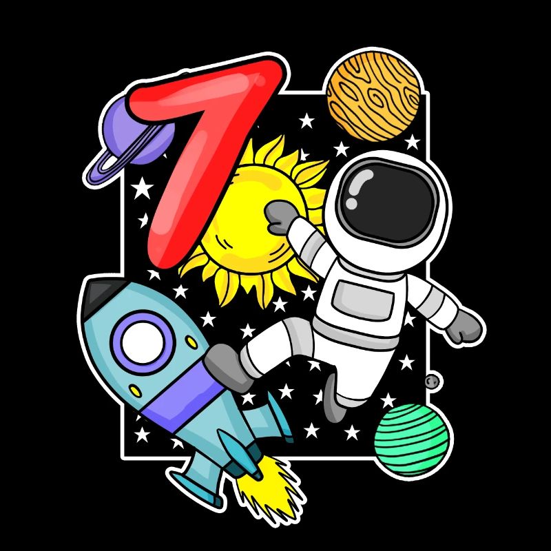 7th birthday astronaut 7 years boy gift