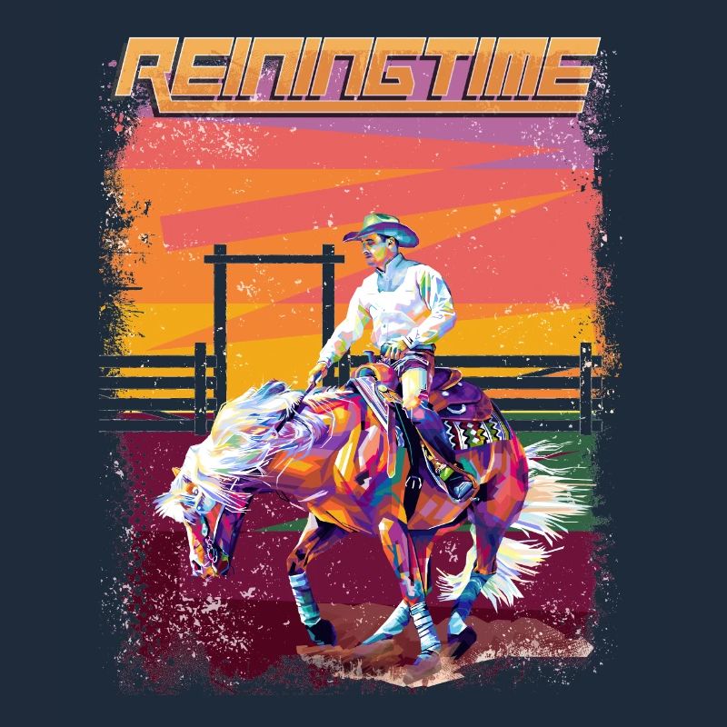 Westernreiten Reining Pferd Spin