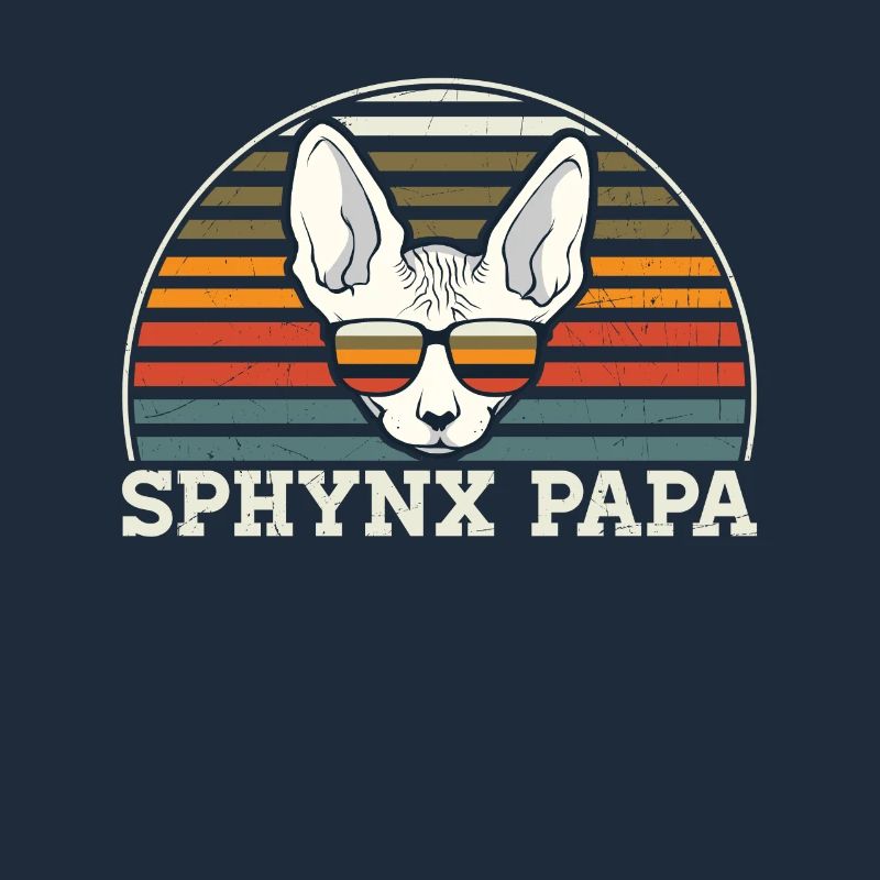 Sphynx Papa Propriétaire de chat Sphynx Cat Cadeau