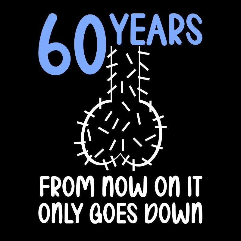 60 years of gravity it goes down 60 years 60.