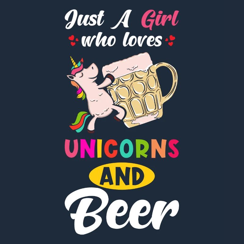 Bier und Einhorn Spruch