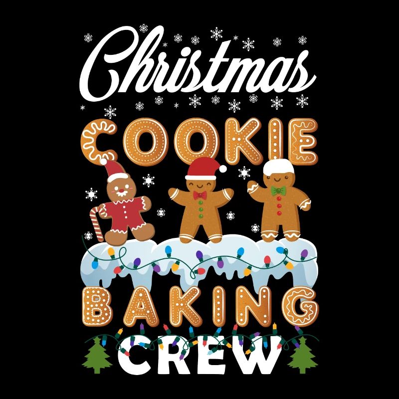 Lumières de Noël Équipe de cuisson de biscuits de Noël