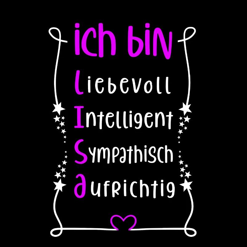 Für den besten Menschen - Ich bin Lisa