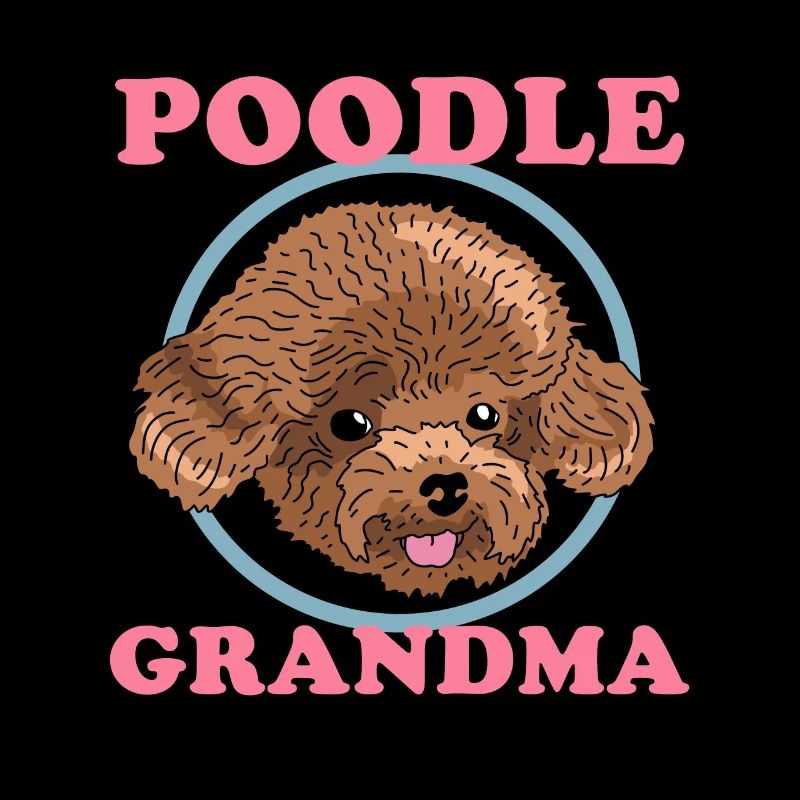 Caniche Grand-mère Chien Siège Maîtresse Cadeau