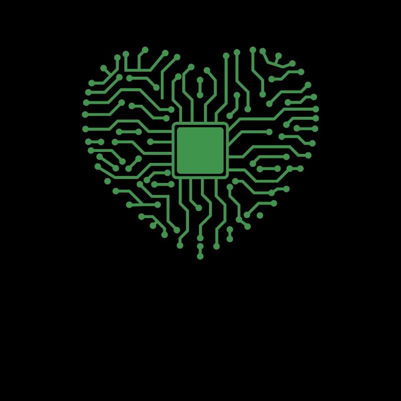Herz aus Elektronik Beruf Technik Strom