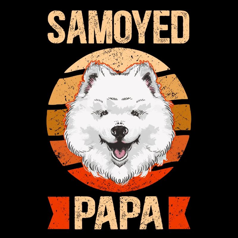 Samojede Papa Hundebesitzer Herrchen Geschenk
