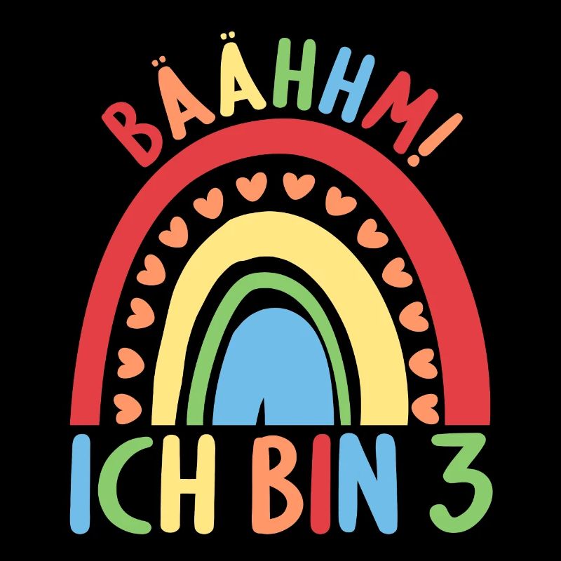3 Jahre Geburtstagskind Regenbogen 3. Geburtstag