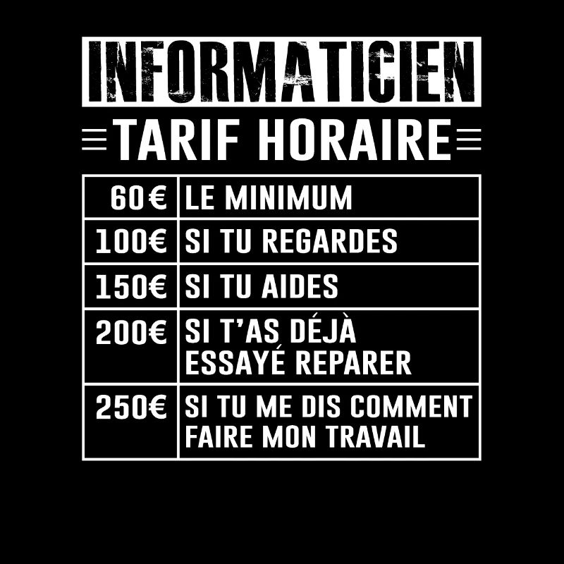 Tarif Horaire D'un Informaticien