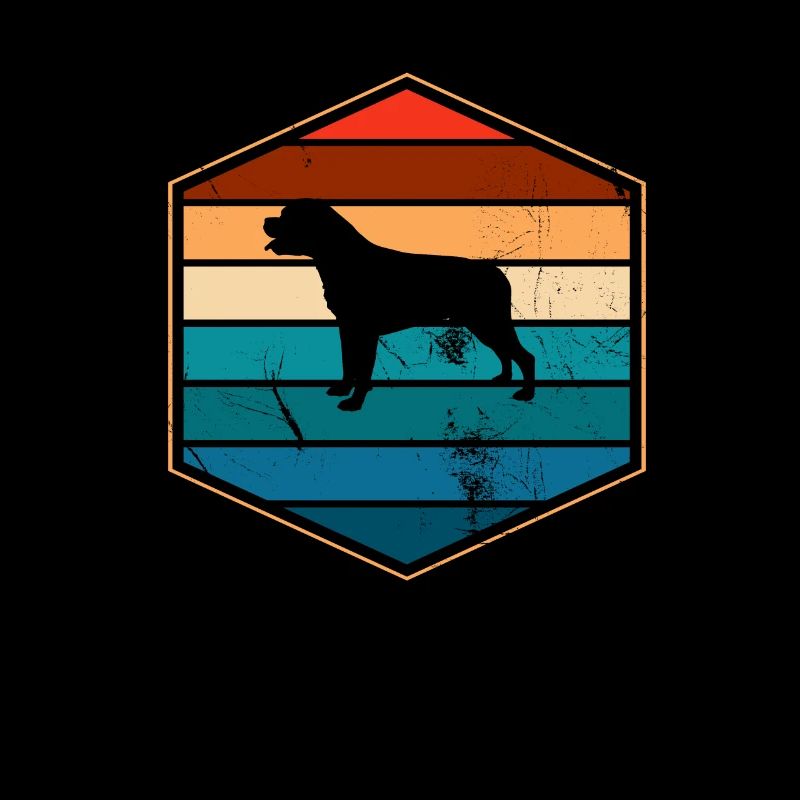 Rottweiler dog lover Retro vintage gift idea