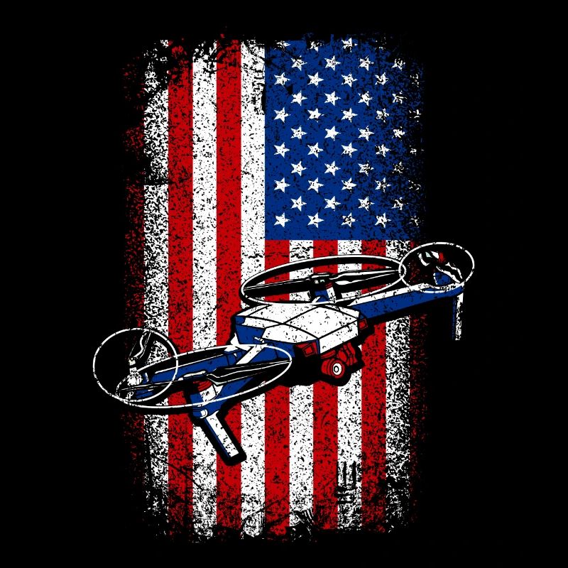 Usa Drapeau américain Drone