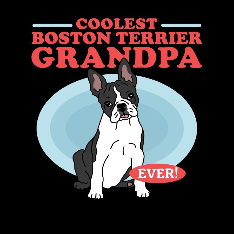 Boston Terrier Grandpa Hundehalter Geschenk