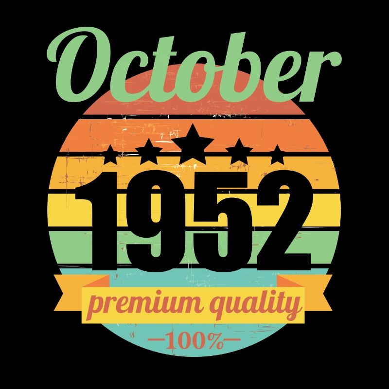 Born October 1952 70 years 70s 70th birthday