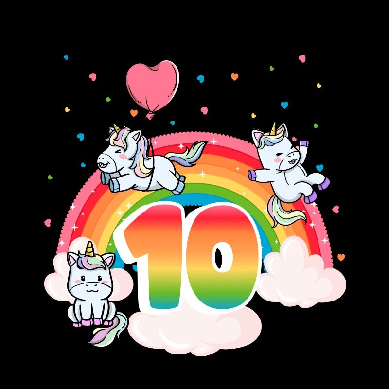 10th Birthday Dabbing Llama Unicorn Sloth | 10th