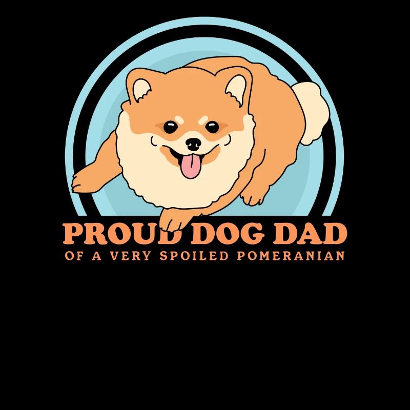 Pomeranian Dad Zwergspitz Hundehalter Geschenk
