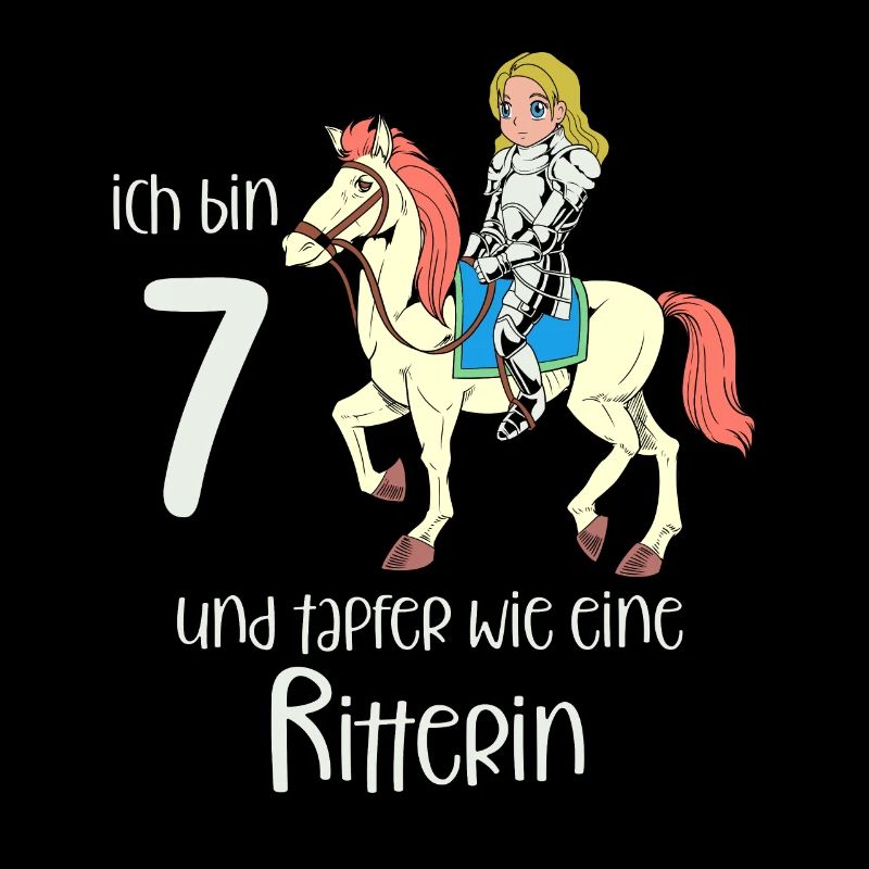Geburtstagsshirt Ritterin - 7 Geburtstag Mädchen