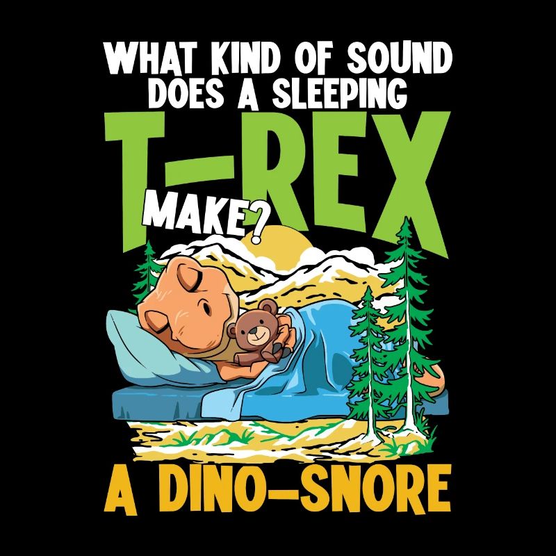 Schlafender T-Rex Dino Schnarchen