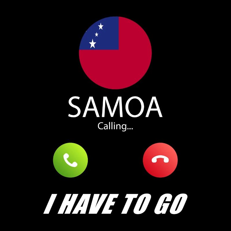 Samoa ruft an Lusiger Flaggen Spruch