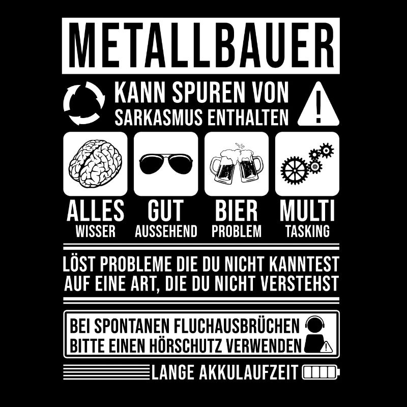 Metallbauer Spruch lustig