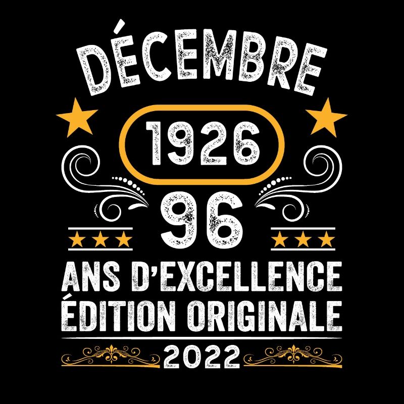 Anniversaire Vintage Idée Cadeau Décembre 1926 96