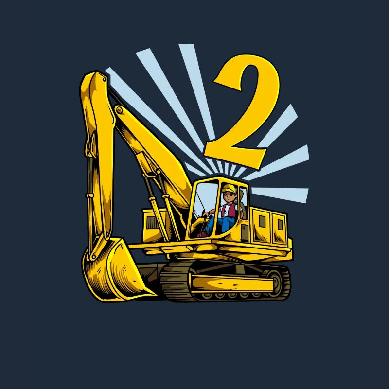 Ich bin 2 - Bagger Geburtstag 2 Jahre