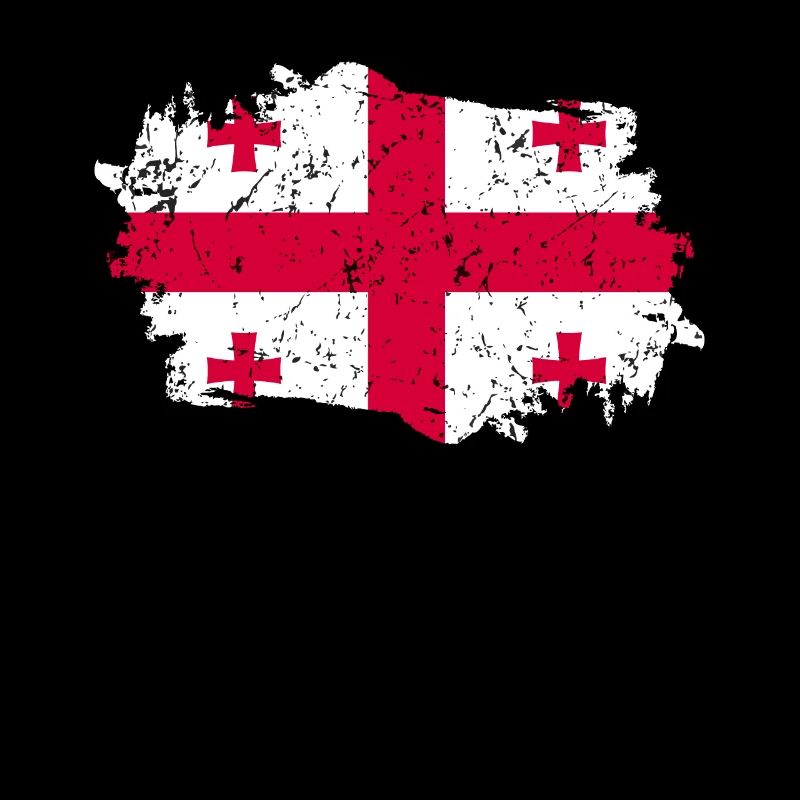 Drapeau de Géorgie Grunge Drapeau de Géorgie