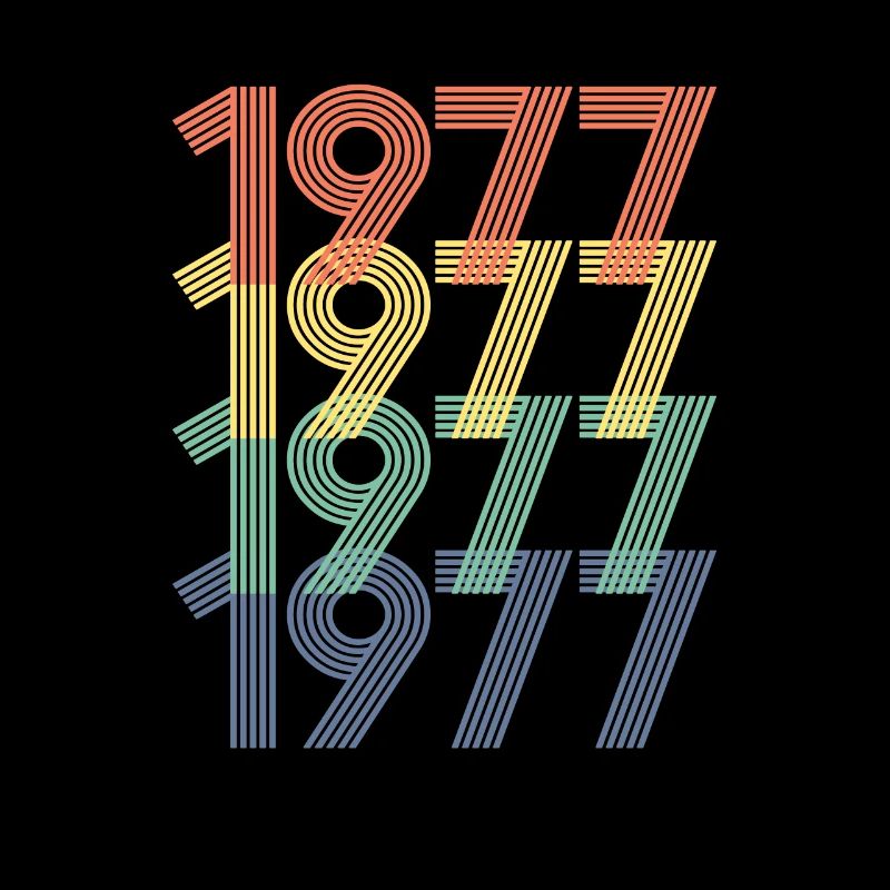 Cool Retro 1977, 45 ans, cadeau de 45e anniversaire