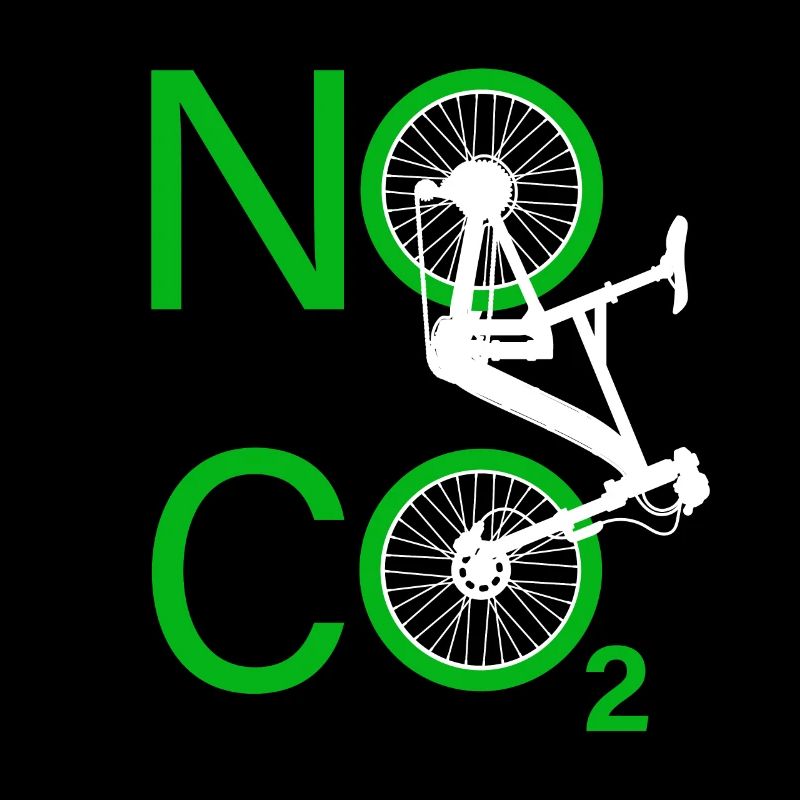 Pas de CO2 Vélo Changement climatique VTT VTT E-Bike