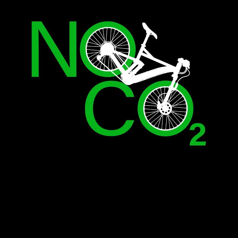 Pas de CO2 Vélo Changement climatique VTT VTT E-Bike