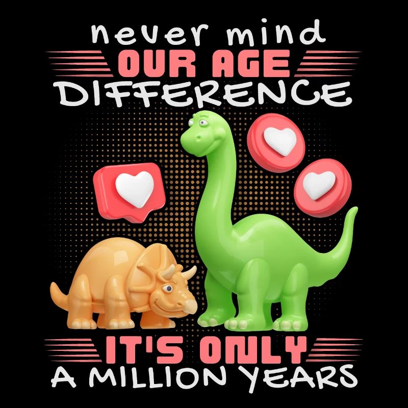 Verliebter Dinosaurier lustiger Spruch Dino-Spruch