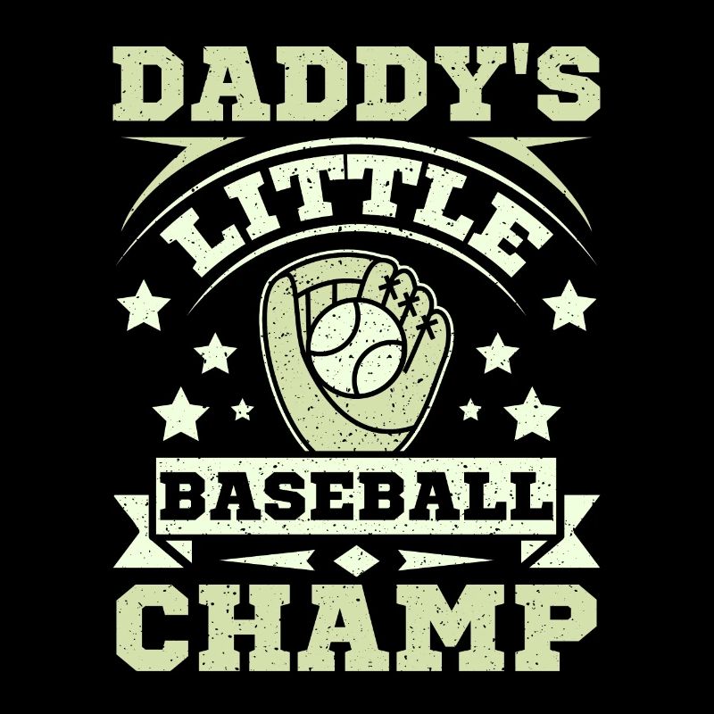 Daddy's little baseball champ