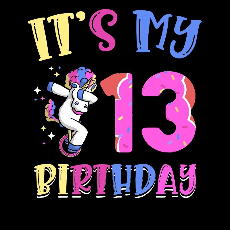 C’est mon 13e anniversaire Dabbing Unicorn Pony