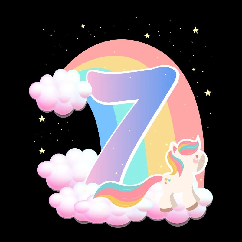 7 Einhorn Regenbogen Wolken Kleines Pony 7.