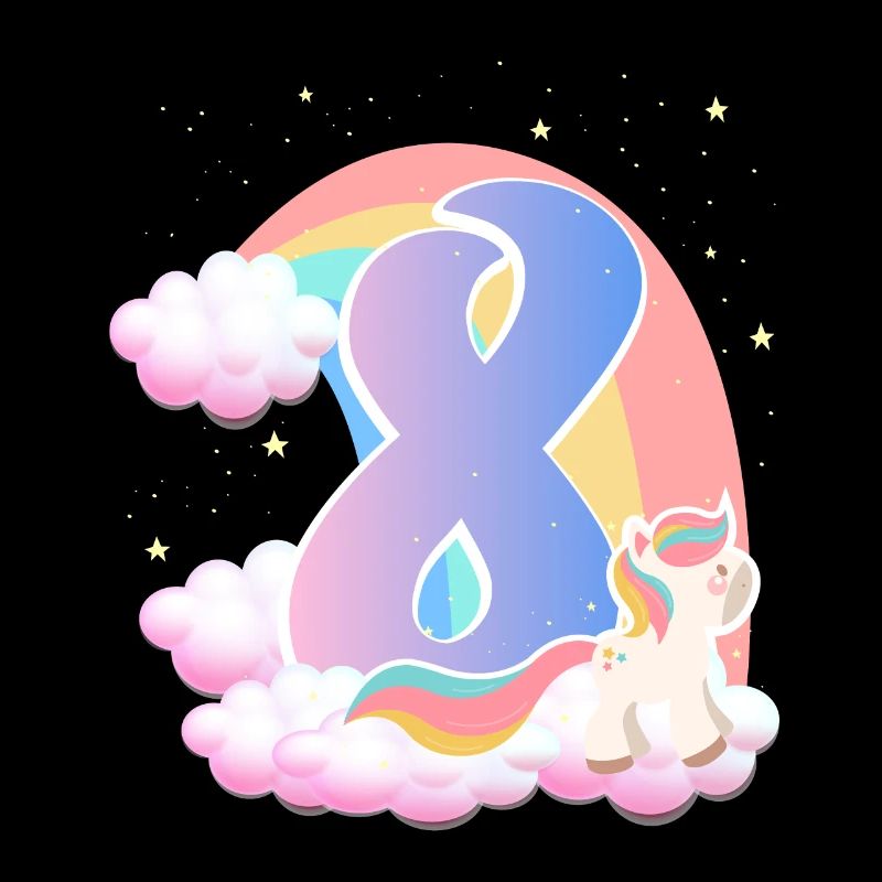 8 Einhorn Regenbogen Wolken Kleines Pony 8.