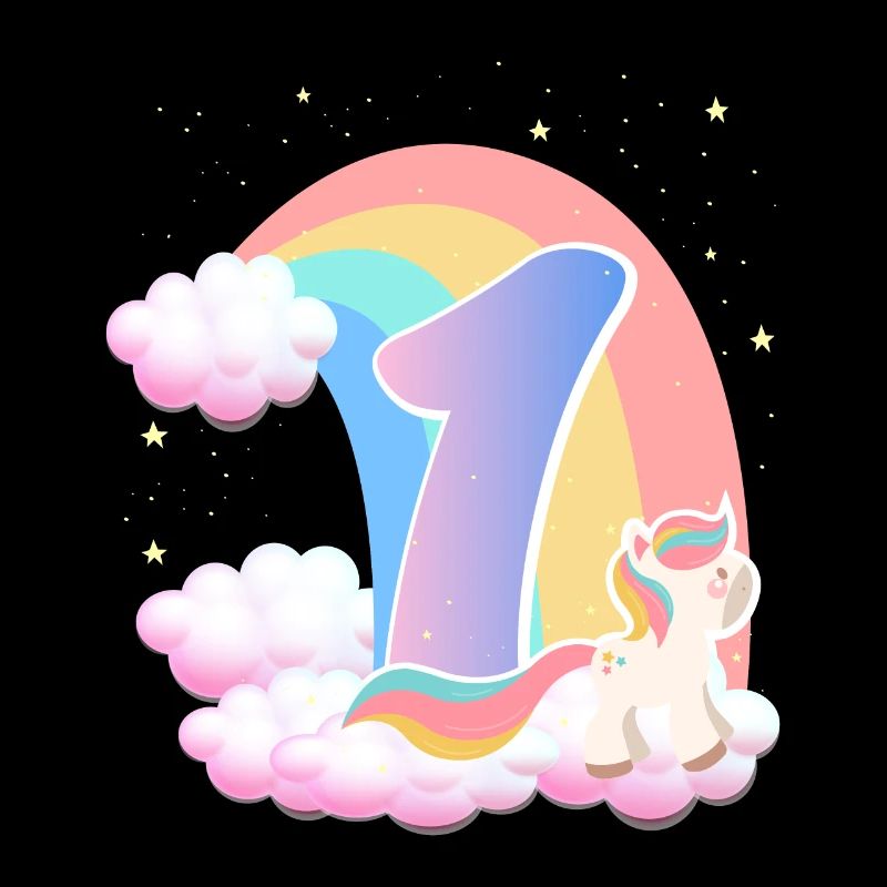 1 Einhorn Regenbogen Wolken Kleines Pony 1.