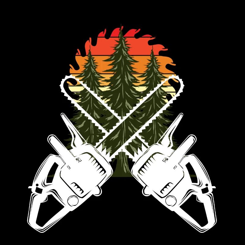 Chainsaw Axe Forester Lumberjack Saw Chain