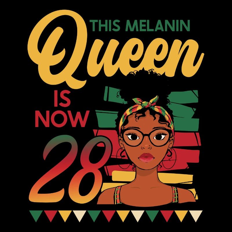 This melanin queen is now 28, 28 years old.