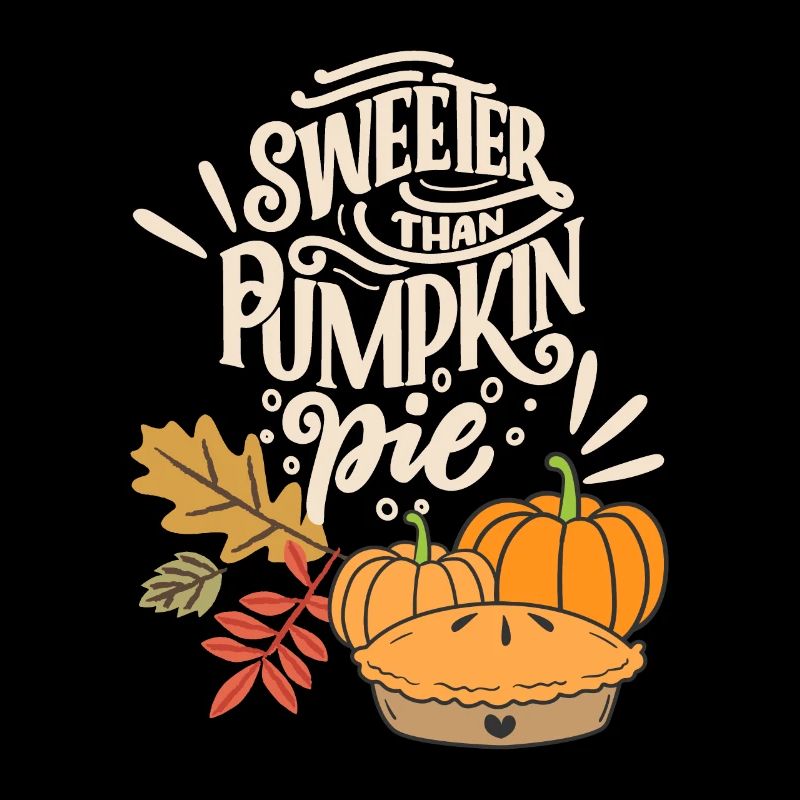 Kürbiskuchen, Pumpkin-Pie, Thanksgiving Spruch