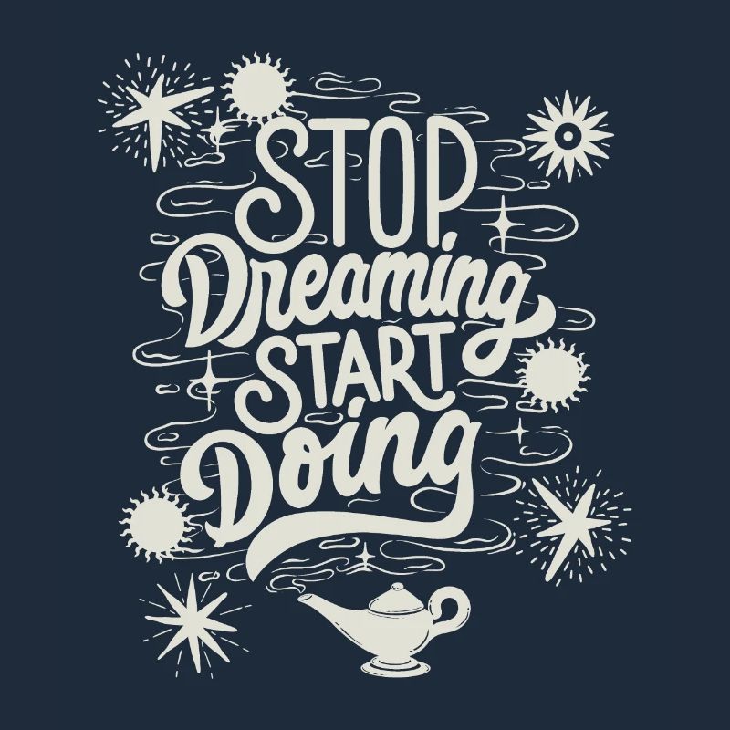 Motivation, slogan de motivation, typographie