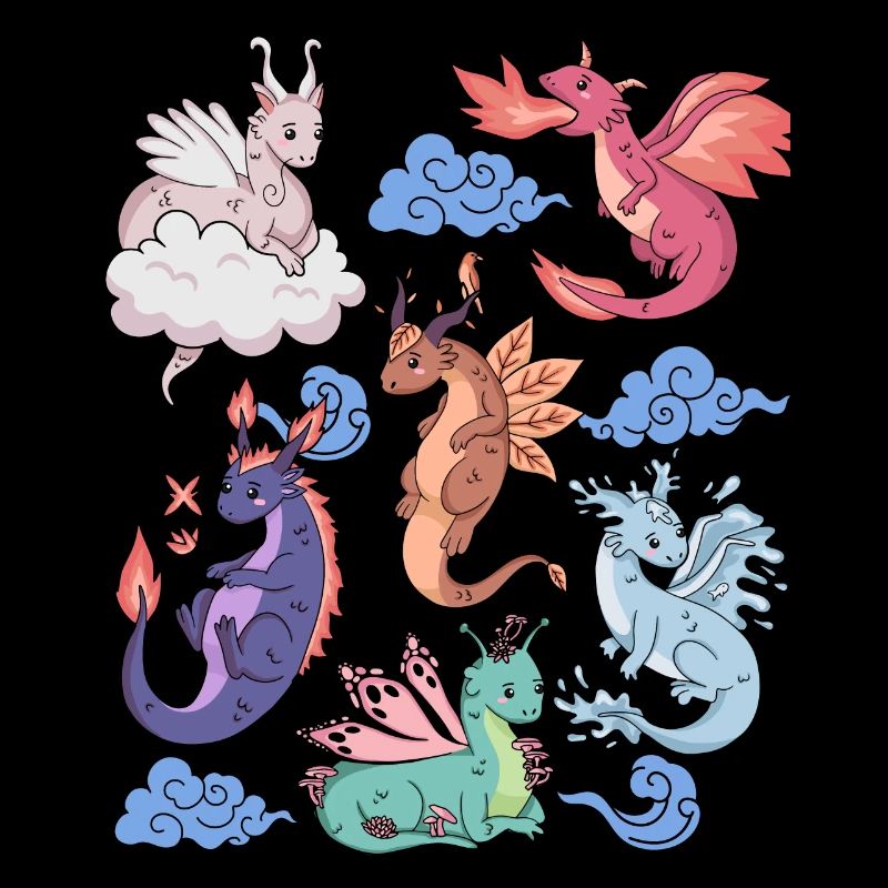 Flight of Dragons Cute Elemental Mythical