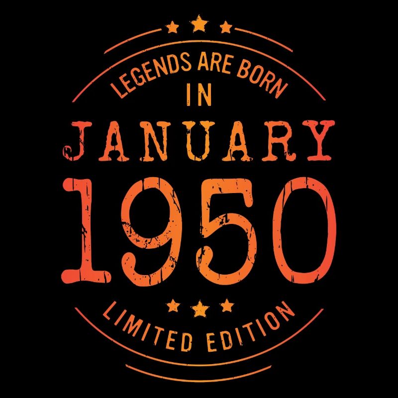Anniversaire Janvier 1950 Edition Limitée Millésime