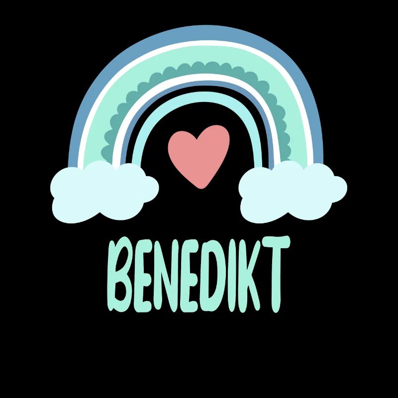Benedikt Name Regenbogen Baby