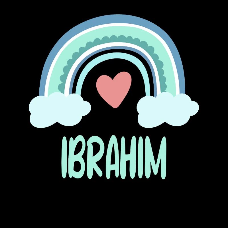 Ibrahim Name Rainbow Baby