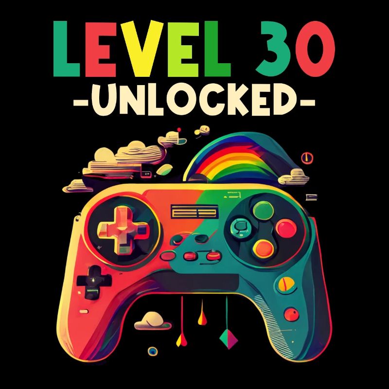 Level 30 Years Gaming 30s 30s Birthday